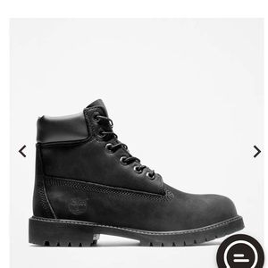 Boys black timberland boots